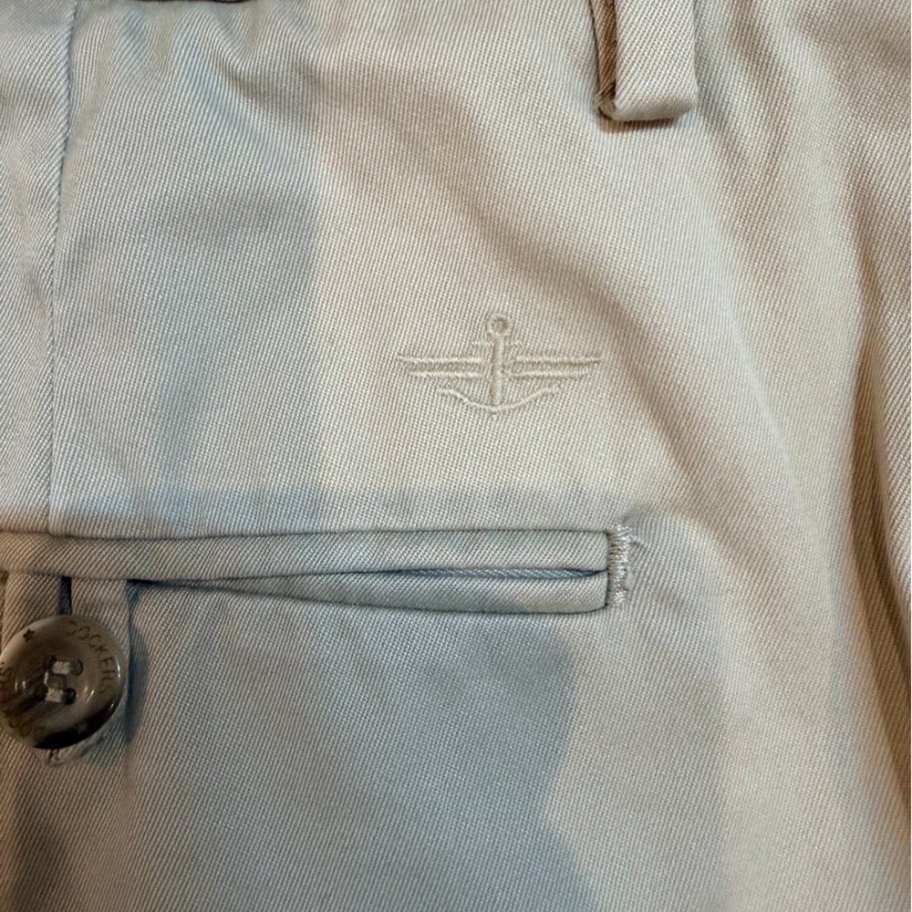 Dockers Iron Free Khaki Men’s 38x32 Beige Flat Front Wrinkle Resistant Chinos - Picture 8 of 9